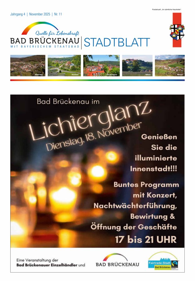 Stadtblatt Bad Brückenau Titelblatt 11/2025