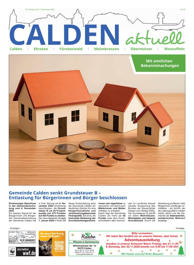 Calden aktuell Titelblatt 23/2025