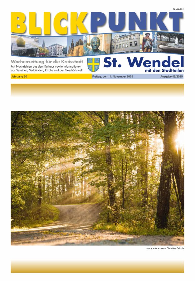 Blickpunkt St Wendel Titelblatt 46/2025