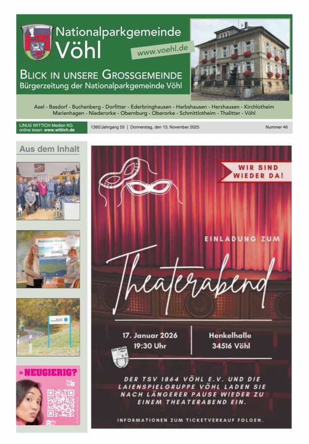 Blick in unsere Grossgemeinde Titelblatt 46/2025