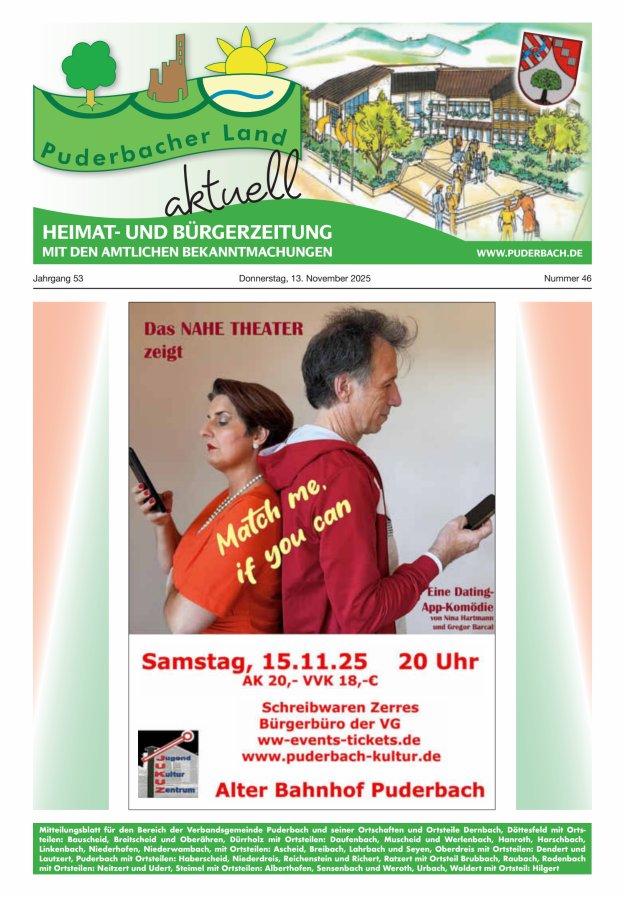 Puderbacher Land aktuell Titelblatt 46/2025
