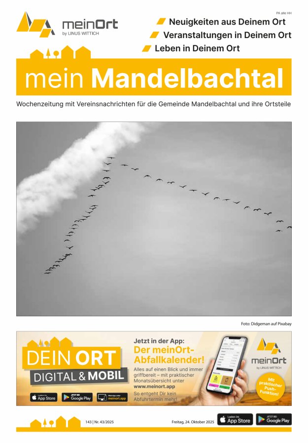 mein Mandelbachtal Titelblatt 43/2025