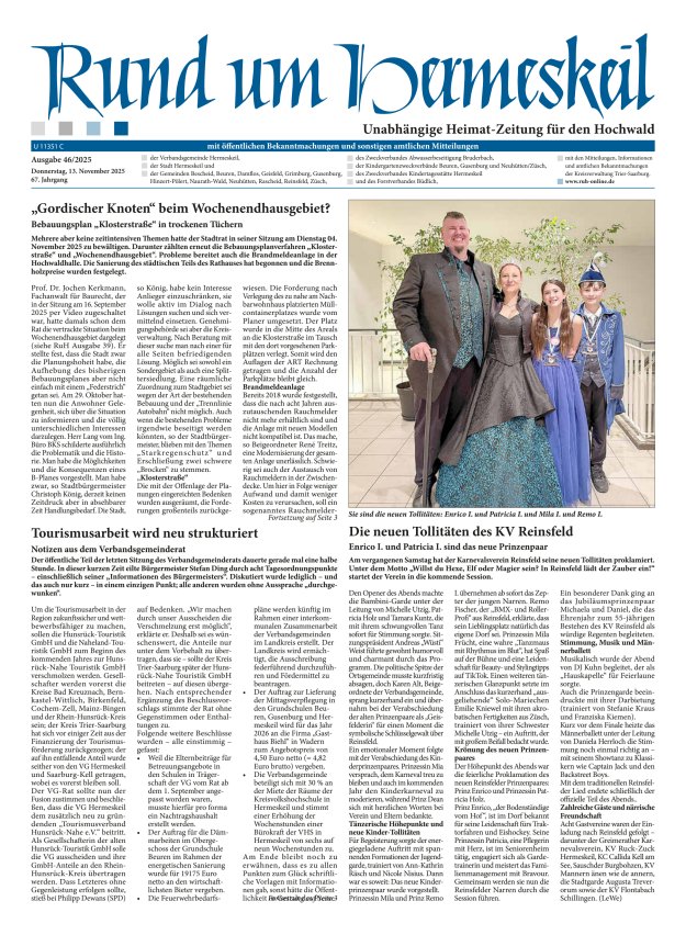 Rund um Hermeskeil Titelblatt 46/2025