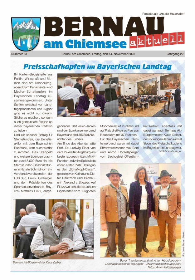 Bernau Aktuell Titelblatt 23/2025