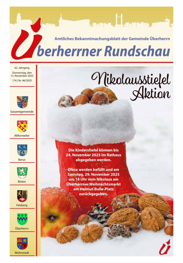 Überherrner Rundschau Titelblatt 46/2025