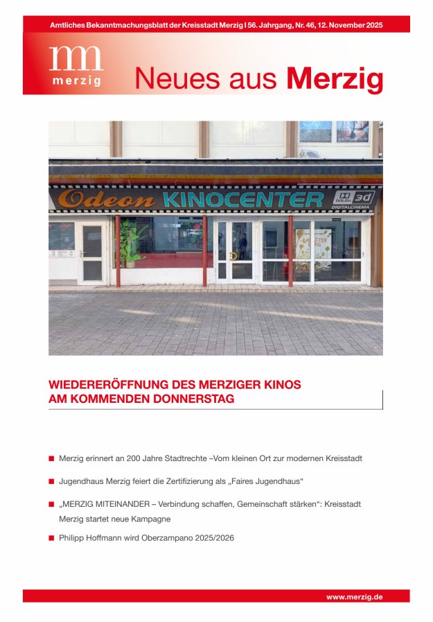 Neues aus Merzig Titelblatt 46/2025