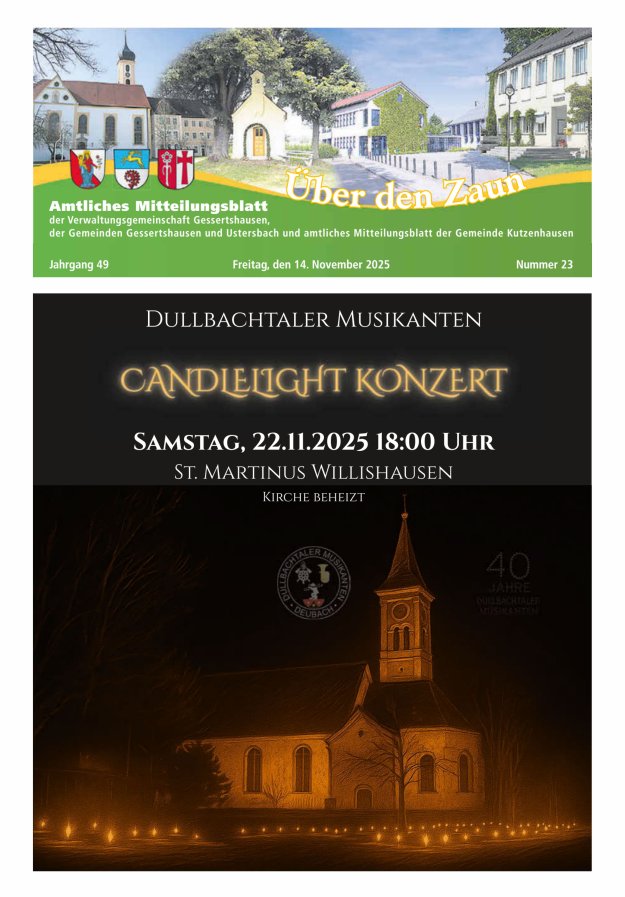 Über den Zaun Titelblatt 23/2025