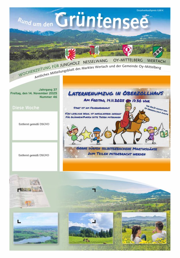 Rund um den Grüntensee Titelblatt 46/2025