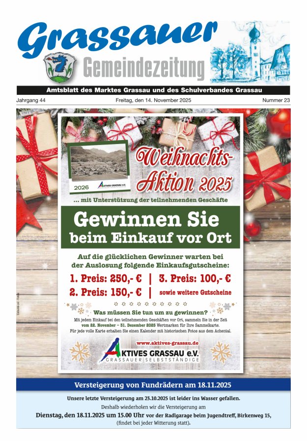 Grassauer Gemeindezeitung Titelblatt 23/2025