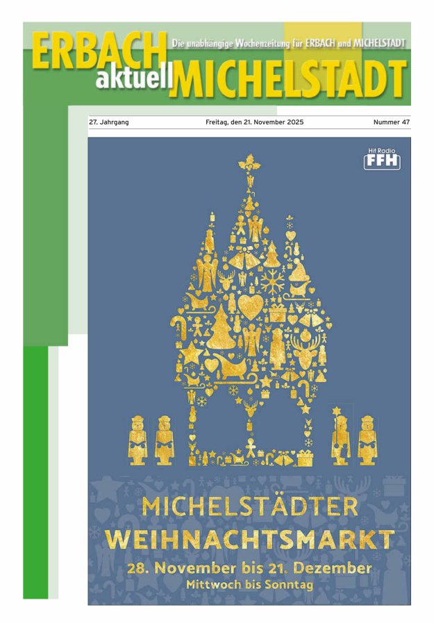 Erbach-Michelstadt aktuell Titelblatt 47/2025