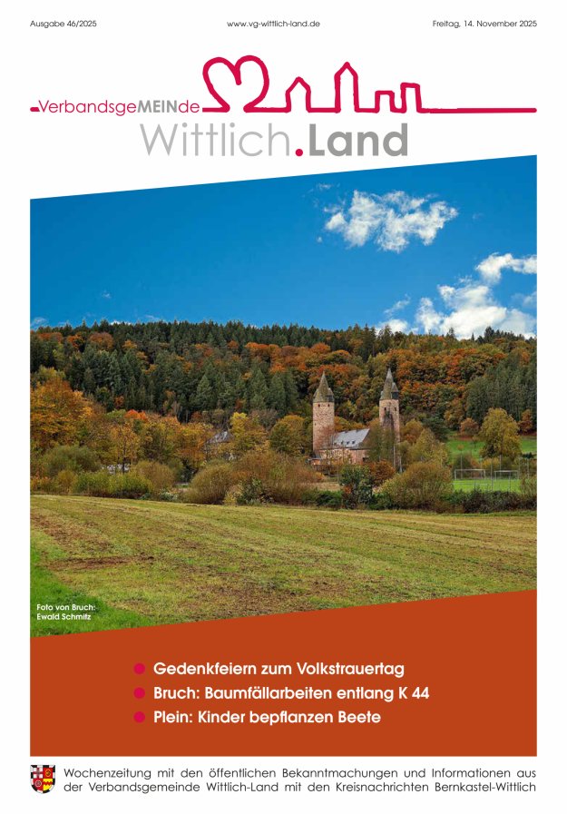 Mein Wittlich.Land Titelblatt 46/2025