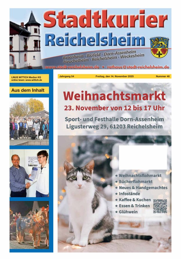 Stadtkurier Reichelsheim Titelblatt 46/2025