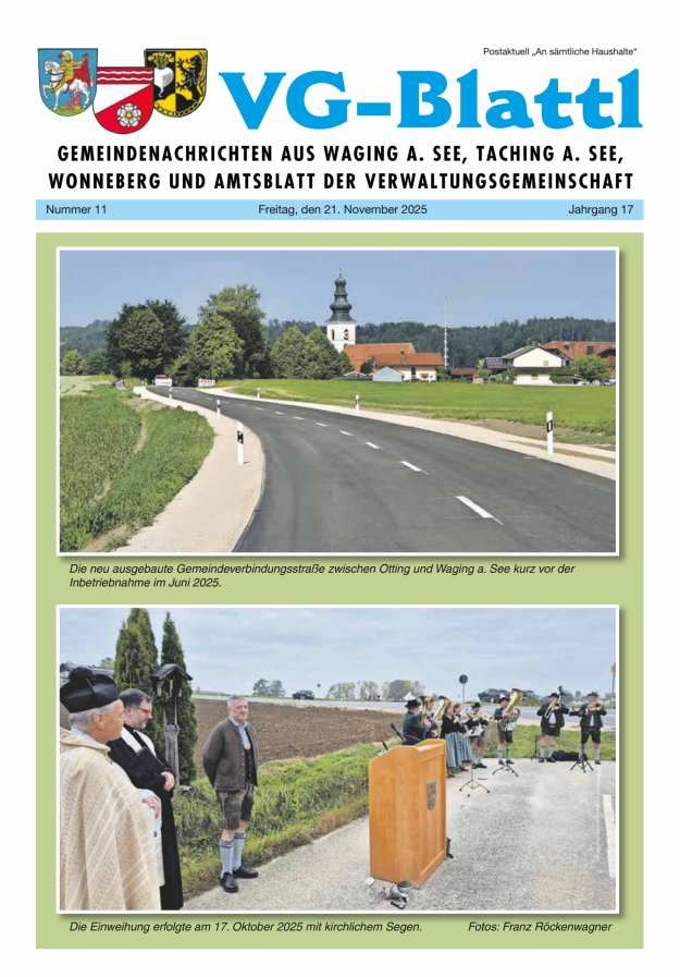 Gemeinde-Zeitung Waging a See Titelblatt 11/2025