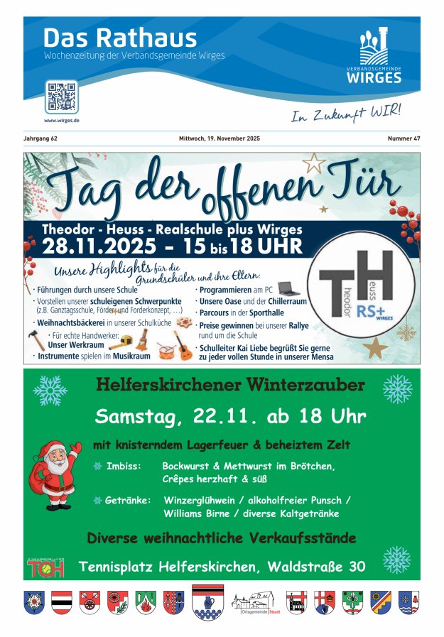 Das Rathaus - Informationen für die Bürger in der VG Wirges Titelblatt 47/2025