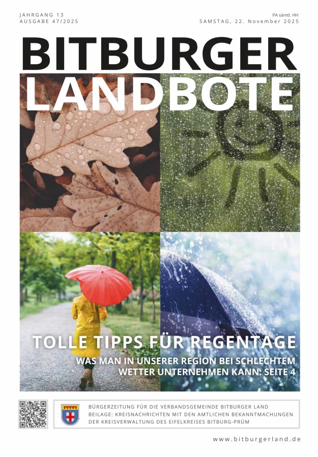 Bitburger Landbote Titelblatt 47/2025