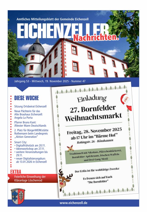 Amtliches Mitteilungsblatt der Gemeinde Eichenzell Titelblatt 47/2025