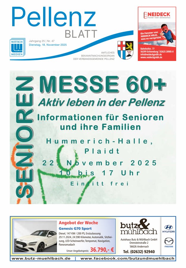 Pellenzblatt Titelblatt 47/2025