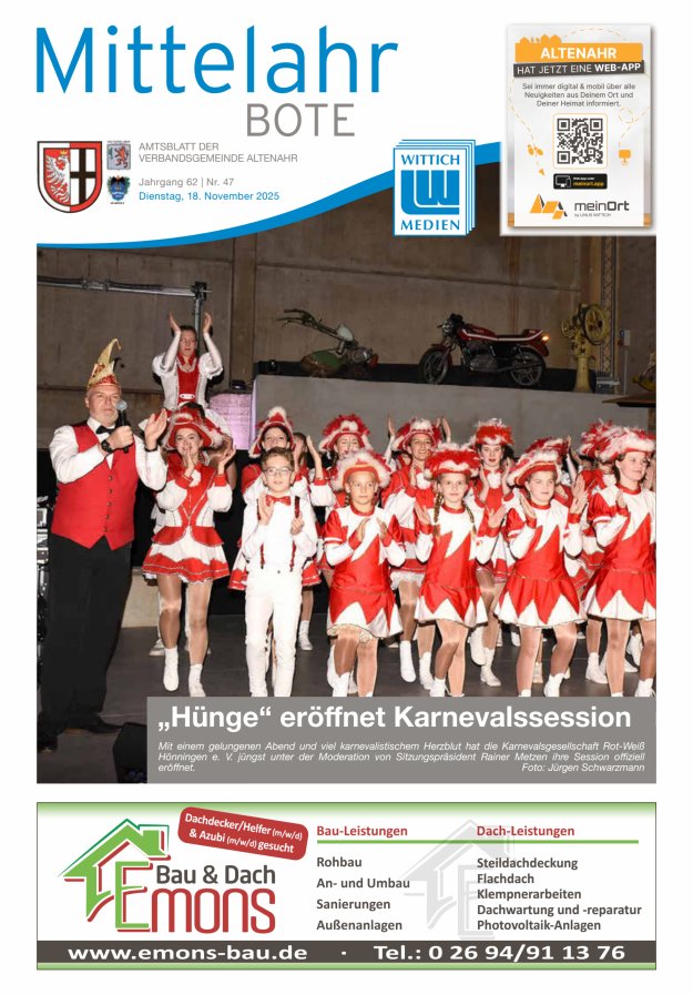 Mittelahr Bote Titelblatt 47/2025