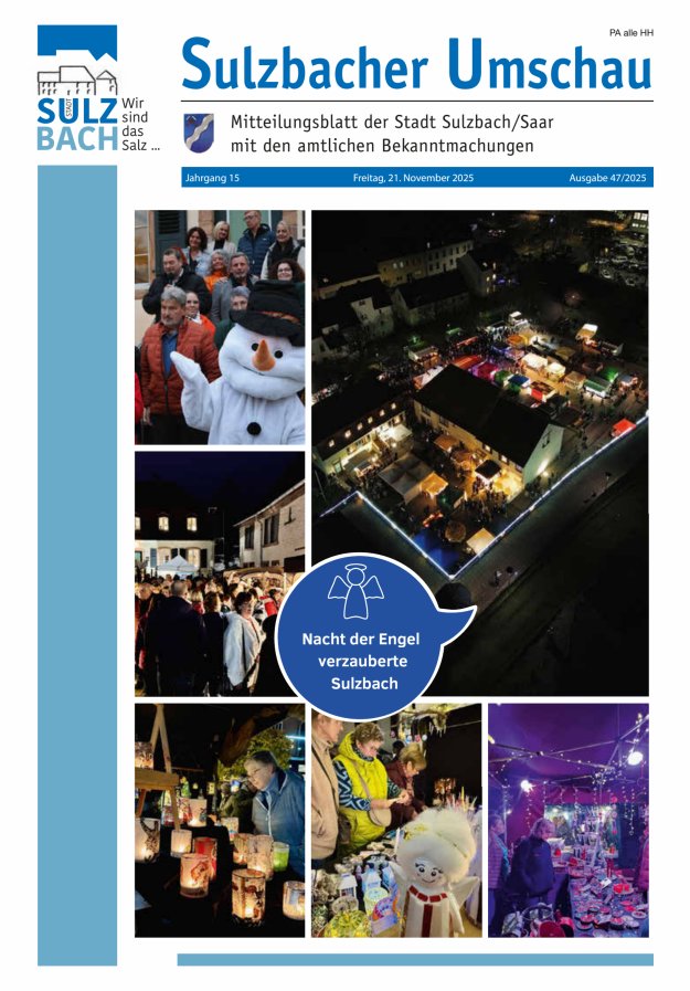 Sulzbacher Umschau Titelblatt 47/2025