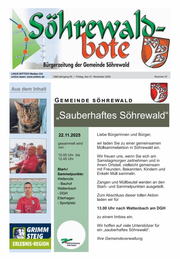 Söhrewaldbote Titelblatt 47/2025