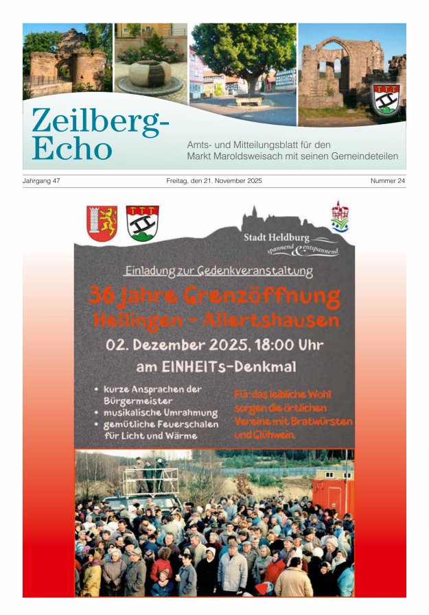 Zeilberg-Echo Titelblatt 24/2025