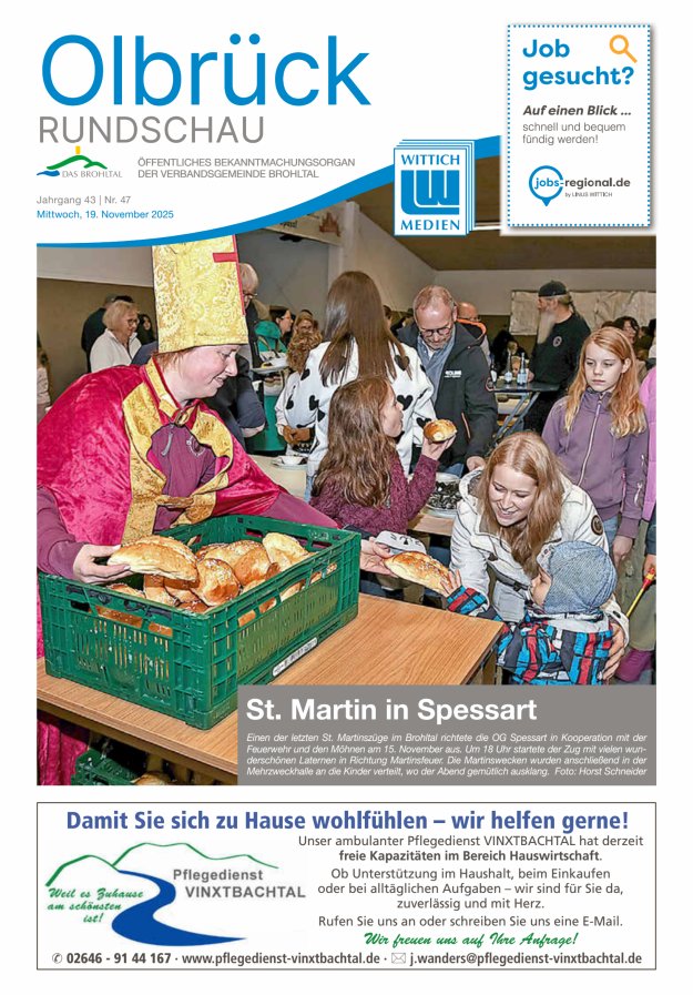 Olbrück Rundschau Titelblatt 47/2025