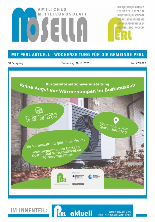 Mosella Perl Titelblatt 47/2025