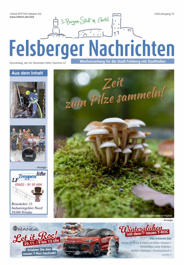 Felsberger Nachrichten Titelblatt 47/2025