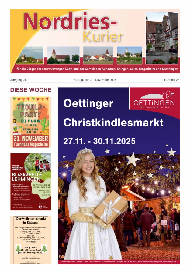 NordRies-Kurier Titelblatt 24/2025