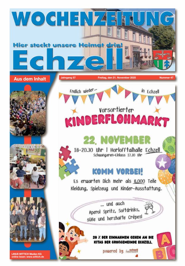 Wochenzeitung für die Gemeinde Echzell Titelblatt 47/2025