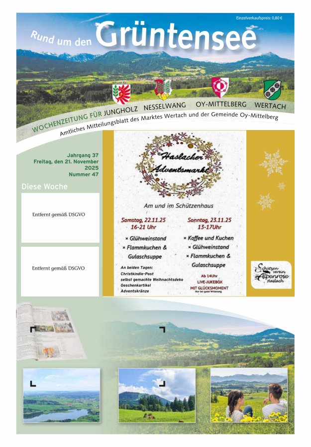 Rund um den Grüntensee Titelblatt 47/2025