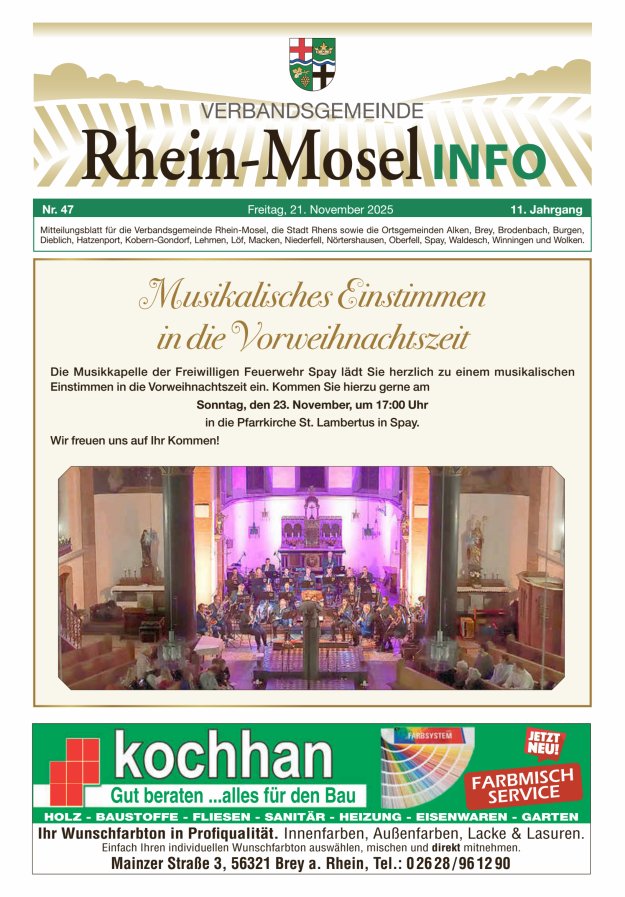 Rhein-Mosel Info Titelblatt 47/2025
