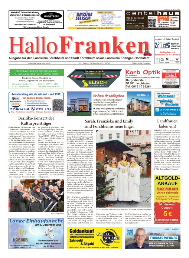Hallo Franken Titelblatt 1221/2025