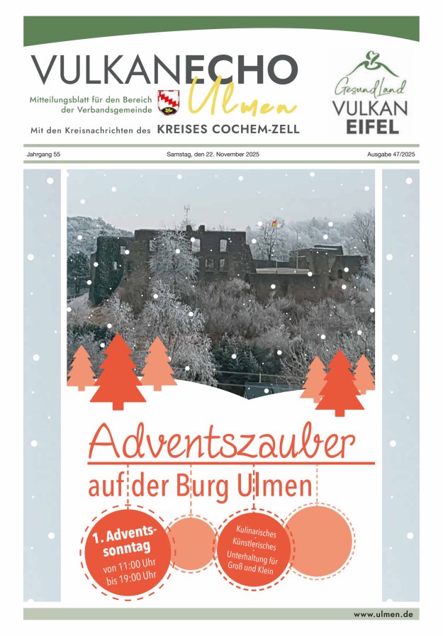 Vulkan Echo VG Ulmen Titelblatt 47/2025