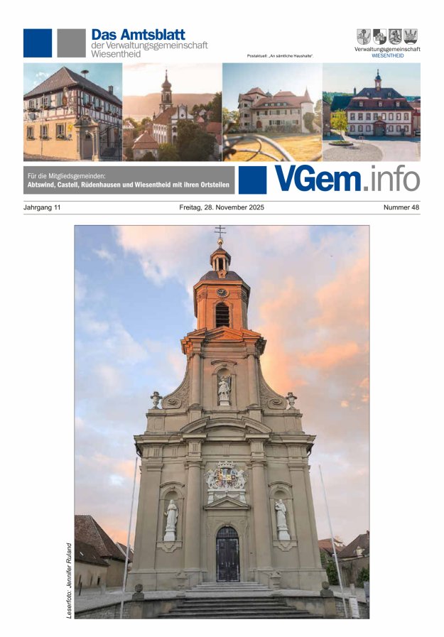 Wiesentheid Titelblatt 48/2025