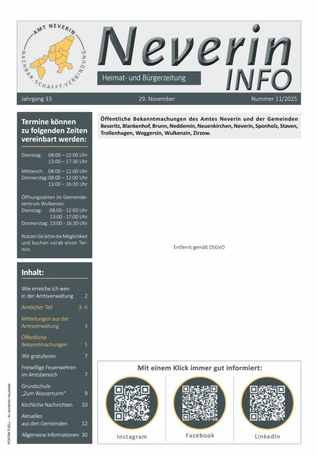 Neverin INFO Titelblatt 11/2025
