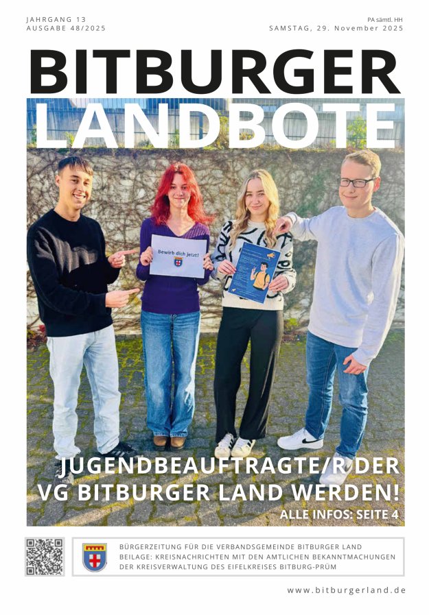 Bitburger Landbote Titelblatt 48/2025