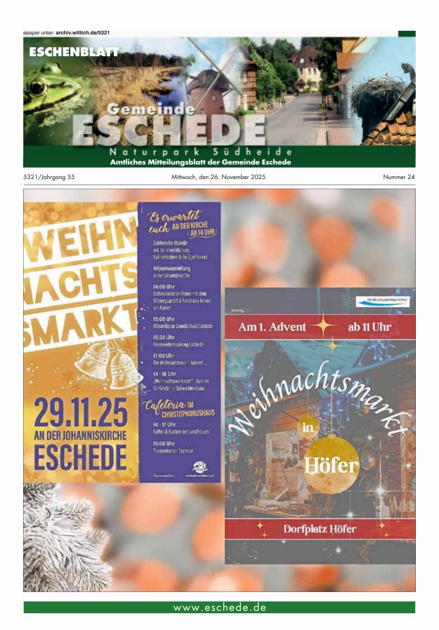 Eschenblatt Titelblatt 24/2025