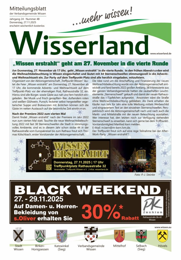Mitteilungsblatt Wissen - Wisserland...mehr wissen! Titelblatt 48/2025