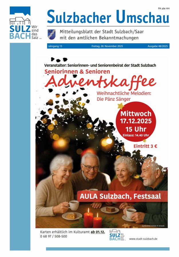 Sulzbacher Umschau Titelblatt 48/2025