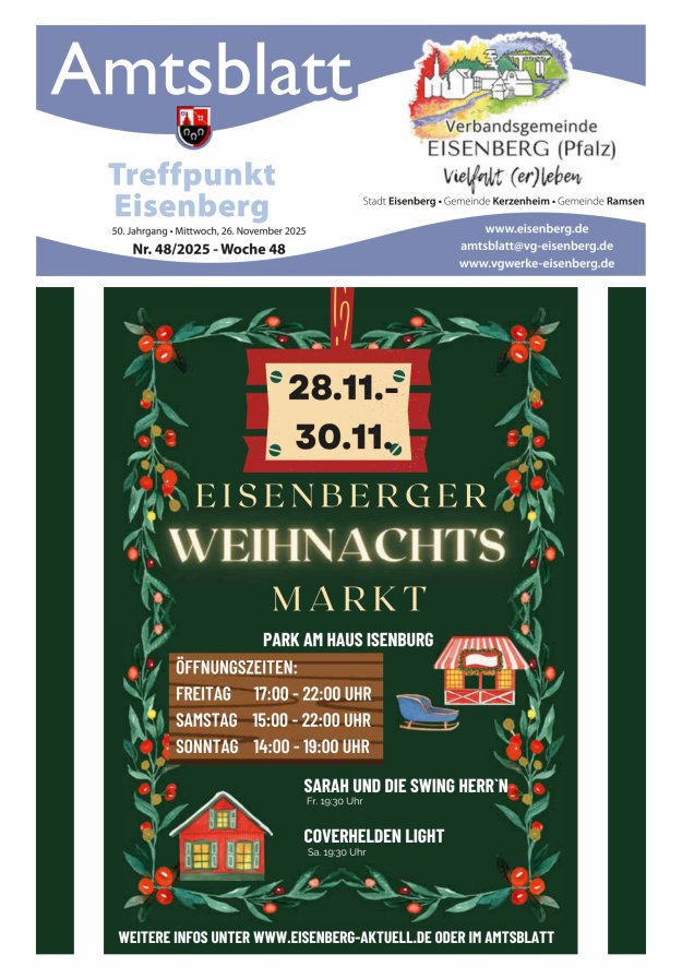 Treffpunkt Eisenberg Titelblatt 48/2025