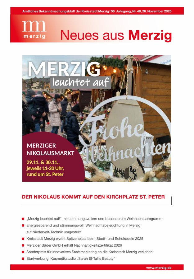 Neues aus Merzig Titelblatt 48/2025