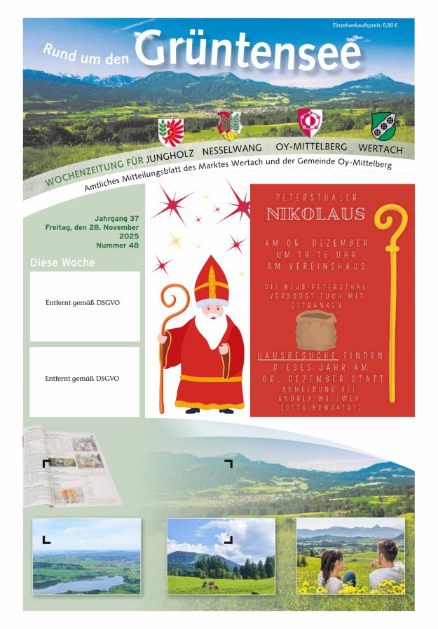 Rund um den Grüntensee Titelblatt 48/2025