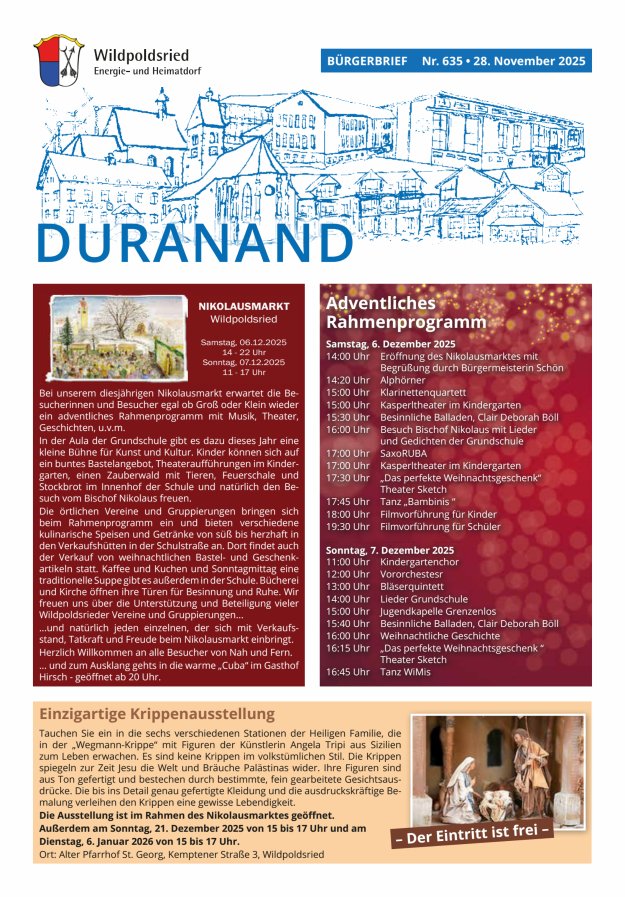 Wildpoldsrieder Duranand Titelblatt 635/2025