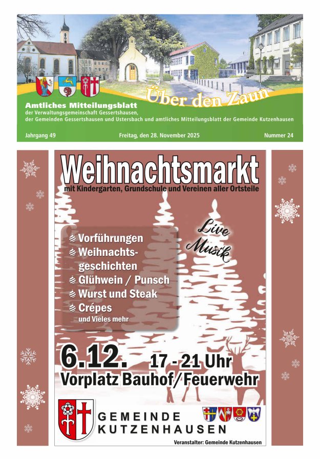 Über den Zaun Titelblatt 24/2025