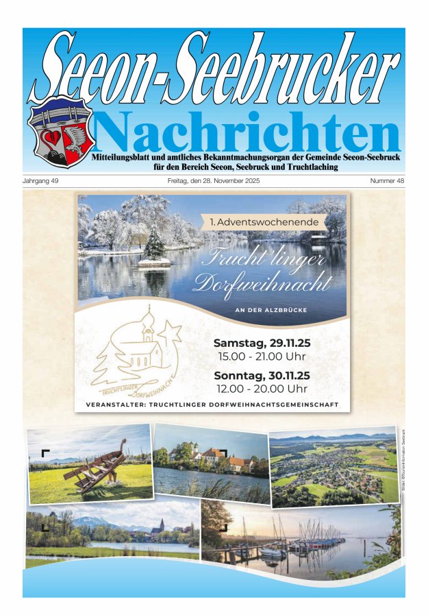Seeon-Seebrucker Nachrichten Titelblatt 48/2025
