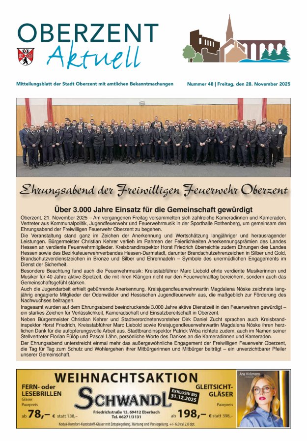 Oberzent aktuell Titelblatt 48/2025