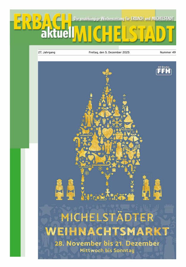 Erbach-Michelstadt aktuell Titelblatt 49/2025