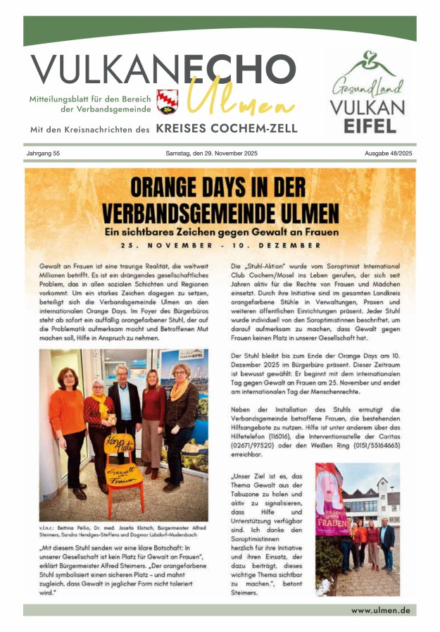 Vulkan Echo VG Ulmen Titelblatt 48/2025