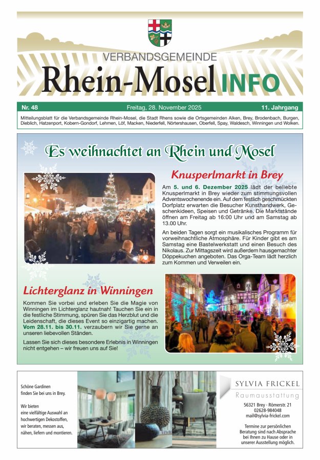 Rhein-Mosel Info Titelblatt 48/2025